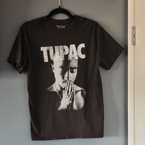 Tupac Graphic Tee in Dark Brown